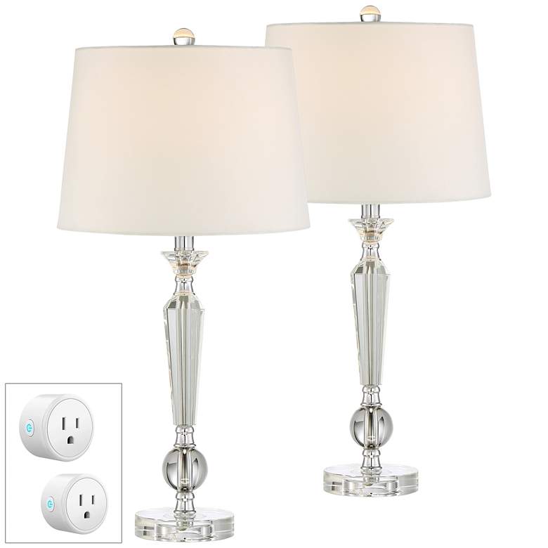 Jolie Candlestick Crystal Lamp Set of 2 with WiFi Smart Sockets