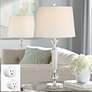 Jolie Clear Crystal Table Lamps Set of 2 with Smart Sockets