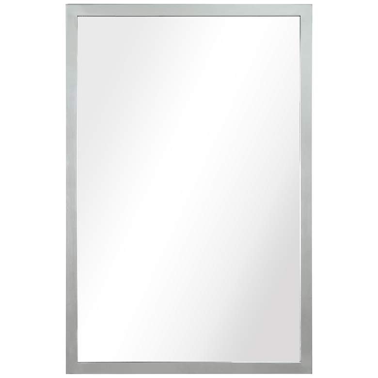 Image 2 Jolie Polished Silver 20" x 30" Framed Wall Mirror