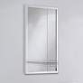 Jolie Polished Silver 20" x 30" Framed Wall Mirror