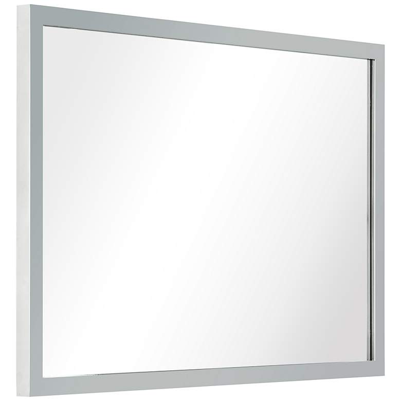 Image 4 Jolie Polished Silver 20" x 30" Framed Wall Mirror more views