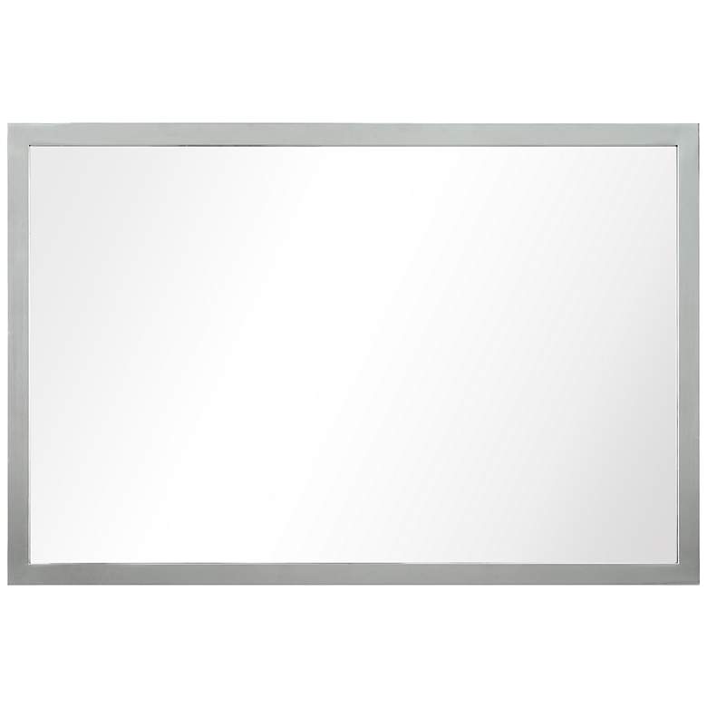 Image 7 Jolie Polished Silver 20" x 30" Framed Wall Mirror more views