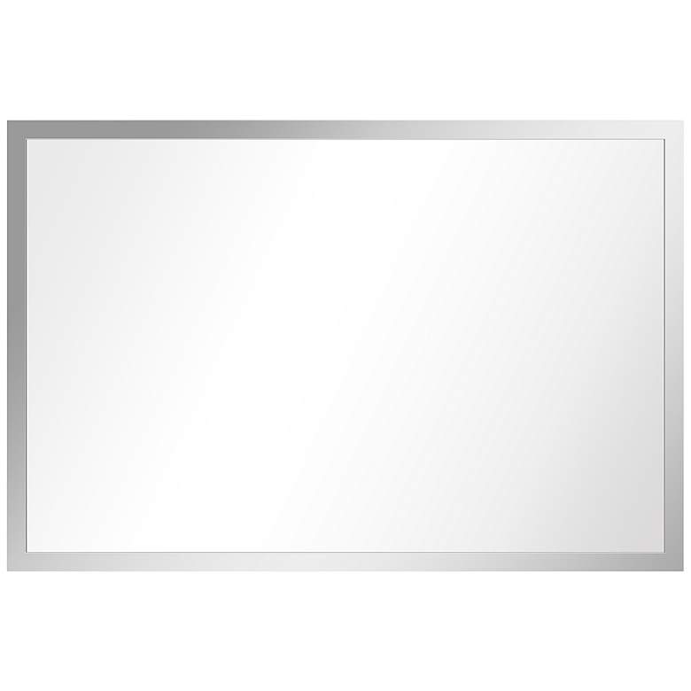 Image 7 Jolie Polished Silver 24 inch x 36 inch Framed Wall Mirror more views
