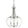 Joliet 15 3/4" Wide Brushed Nickel 3-Light Pendant