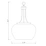 Joliet 15 3/4" Wide Brushed Nickel 3-Light Pendant