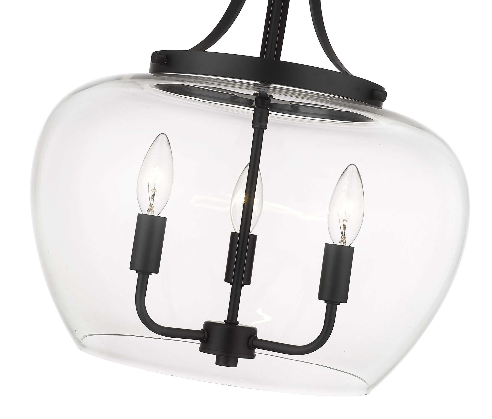 Image 7 Joliet 15 3/4" Wide Matte Black 3-Light Pendant more views