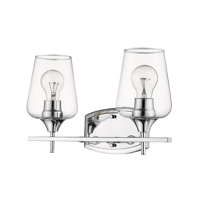 Image 6 Joliet 15" Wide Chrome 2-Light Bath Light more views