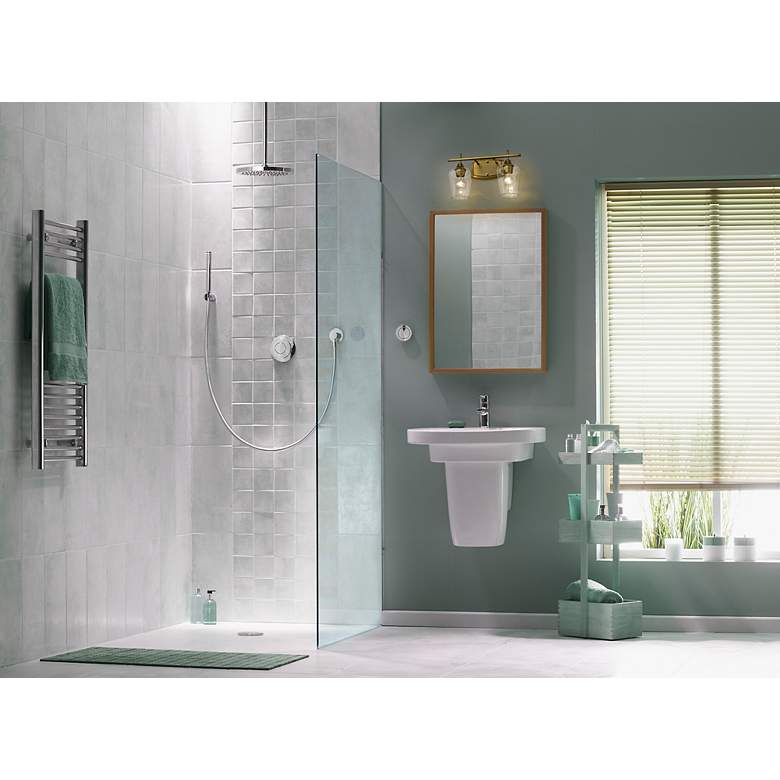 Image 6 Joliet 15" Wide Olde Brass 2-Light Bath Light more views