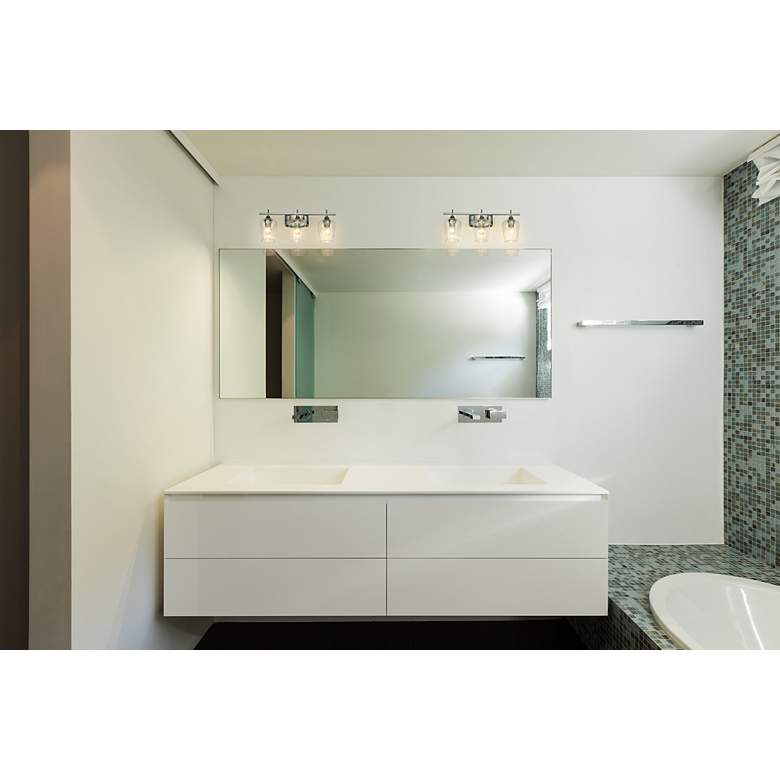 Image 3 Joliet 21 1/2" Wide Brushed Nickel 3-Light Bath Light more views