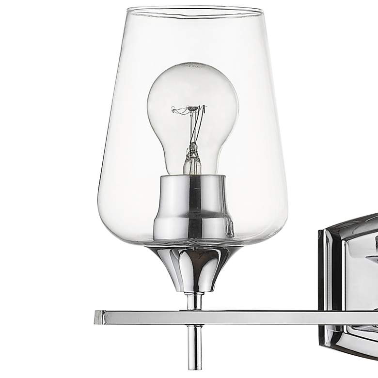 Image 3 Joliet 21 1/2" Wide Chrome 3-Light Bath Light more views