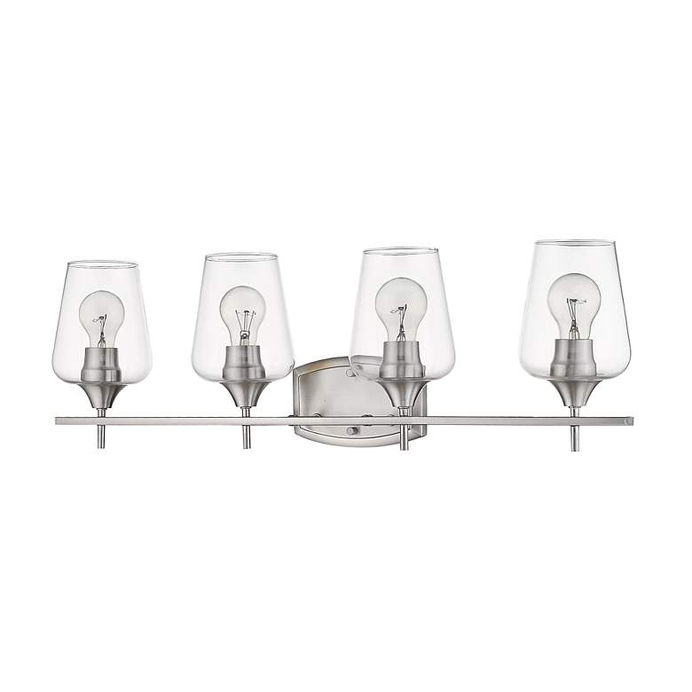 Image 6 Joliet 30" Wide Brushed Nickel 4-Light Bath Light more views