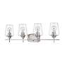 6_Joliet 30" Wide Brushed Nickel 4-Light Bath Light more views