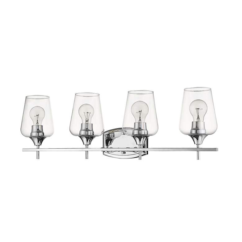 Image 6 Joliet 30" Wide Chrome 4-Light Bath Light more views