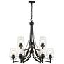 2_Joliet 31" Wide Matte Black 9-Light Chandelier