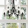 1_Joliet 31" Wide Matte Black 9-Light Chandelier