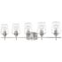 Joliet 38" Wide Brushed Nickel 5-Light Bath Light