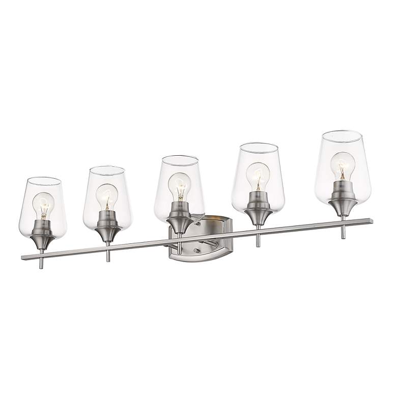 Image 7 Joliet 38" Wide Brushed Nickel 5-Light Bath Light more views