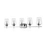 6_Joliet 38" Wide Chrome 5-Light Bath Light more views