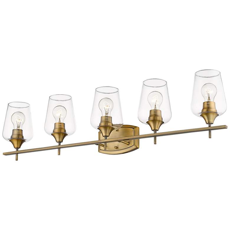 Image 5 Joliet 38" Wide Olde Brass 5-Light Bath Light more views