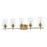 6_Joliet 38" Wide Olde Brass 5-Light Bath Light more views