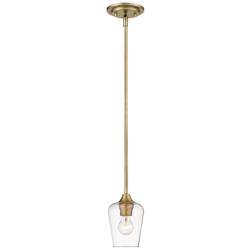 Joliet 5 1/2" Wide Olde Brass Mini Pendant