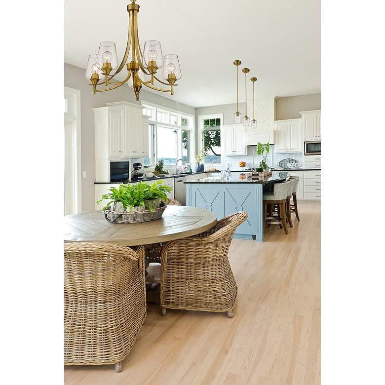 Image 2 Joliet 5 1/2" Wide Olde Brass Mini Pendant more views