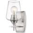 Joliet 9 1/2" High Brushed Nickel Wall Sconce