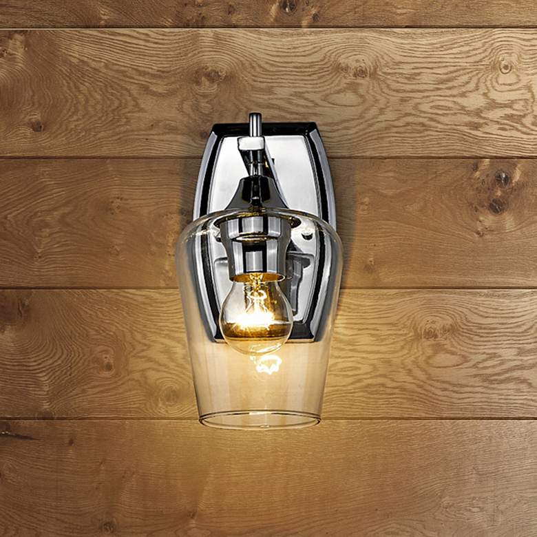 Image 2 Joliet 9 1/2" High Brushed Nickel Wall Sconce