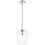 6_Joliet 9" Wide Chrome Mini Pendant w/ Clear Glass more views