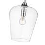 7_Joliet 9" Wide Chrome Mini Pendant w/ Clear Glass more views