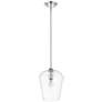 Joliet 9" Wide Chrome Mini Pendant w/ Clear Glass