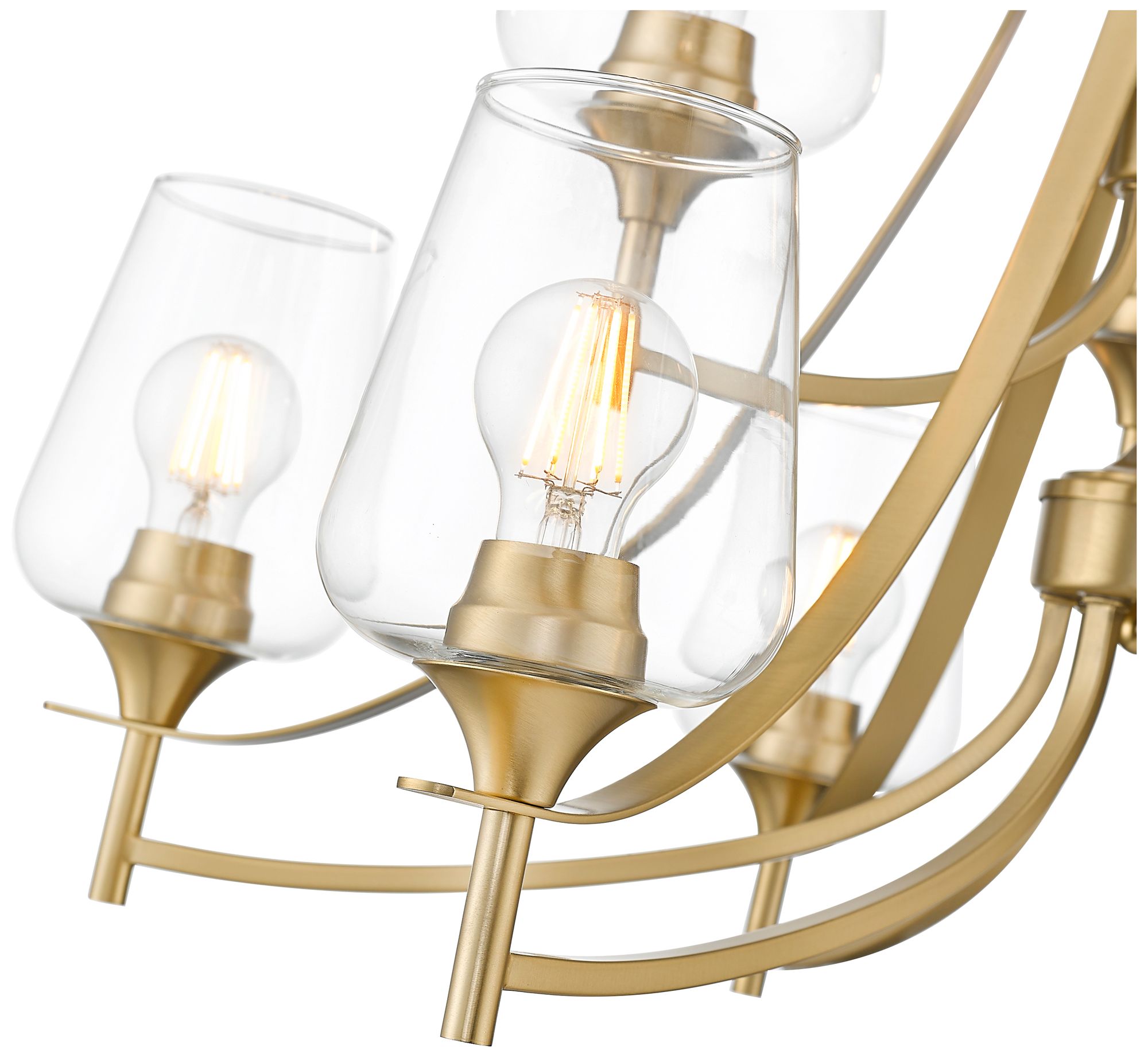 Image 6 Joliet by Z-Lite 31 inch Burnished Brass 9 Light Chandelier more views