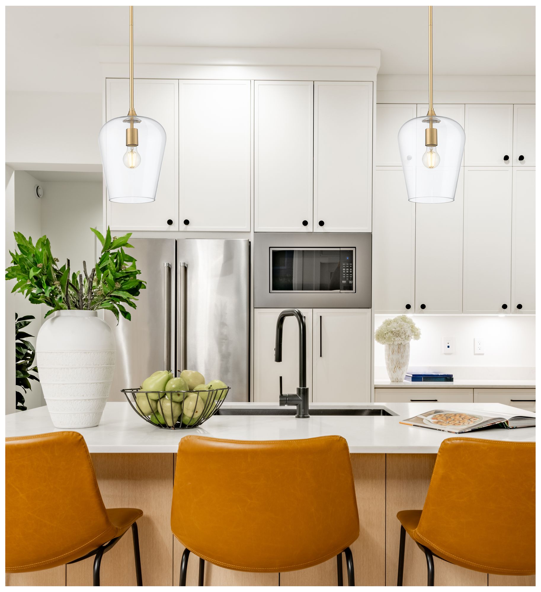 Image 3 Joliet by Z-Lite 9 inch Burnished Brass 1 Light Pendant more views