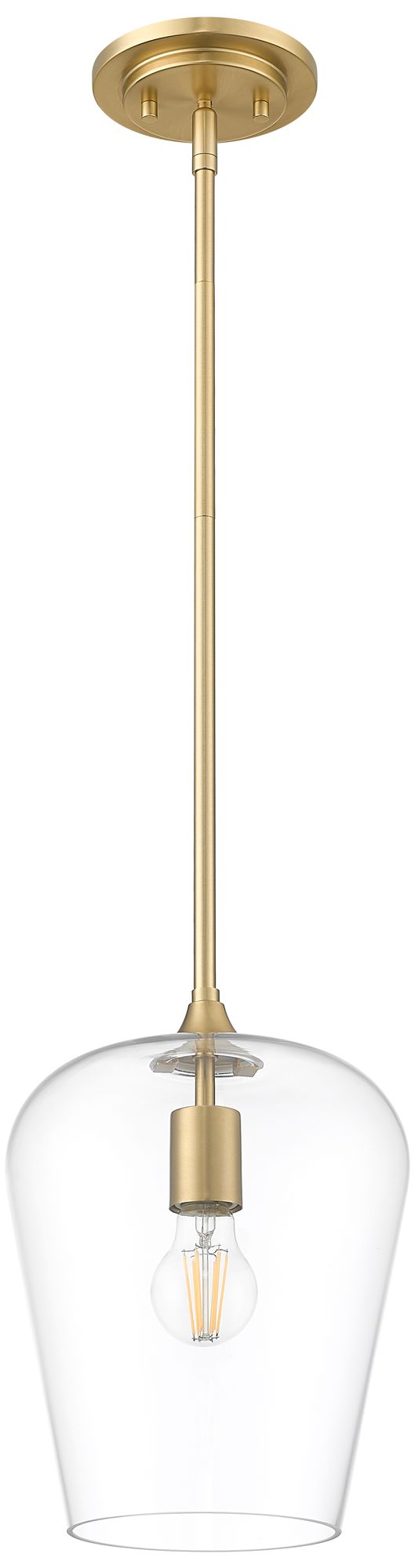 Image 7 Joliet by Z-Lite 9 inch Burnished Brass 1 Light Pendant more views