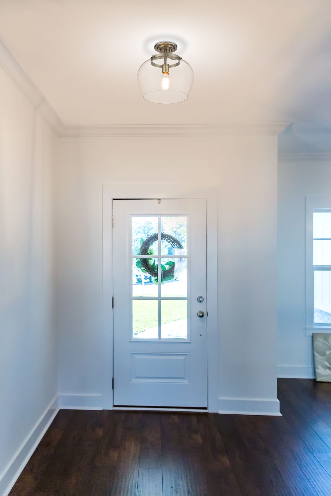 Image 3 Joliet by Z-Lite Brushed Nickel 13 inch 1 Light Semi Flush Mount more views