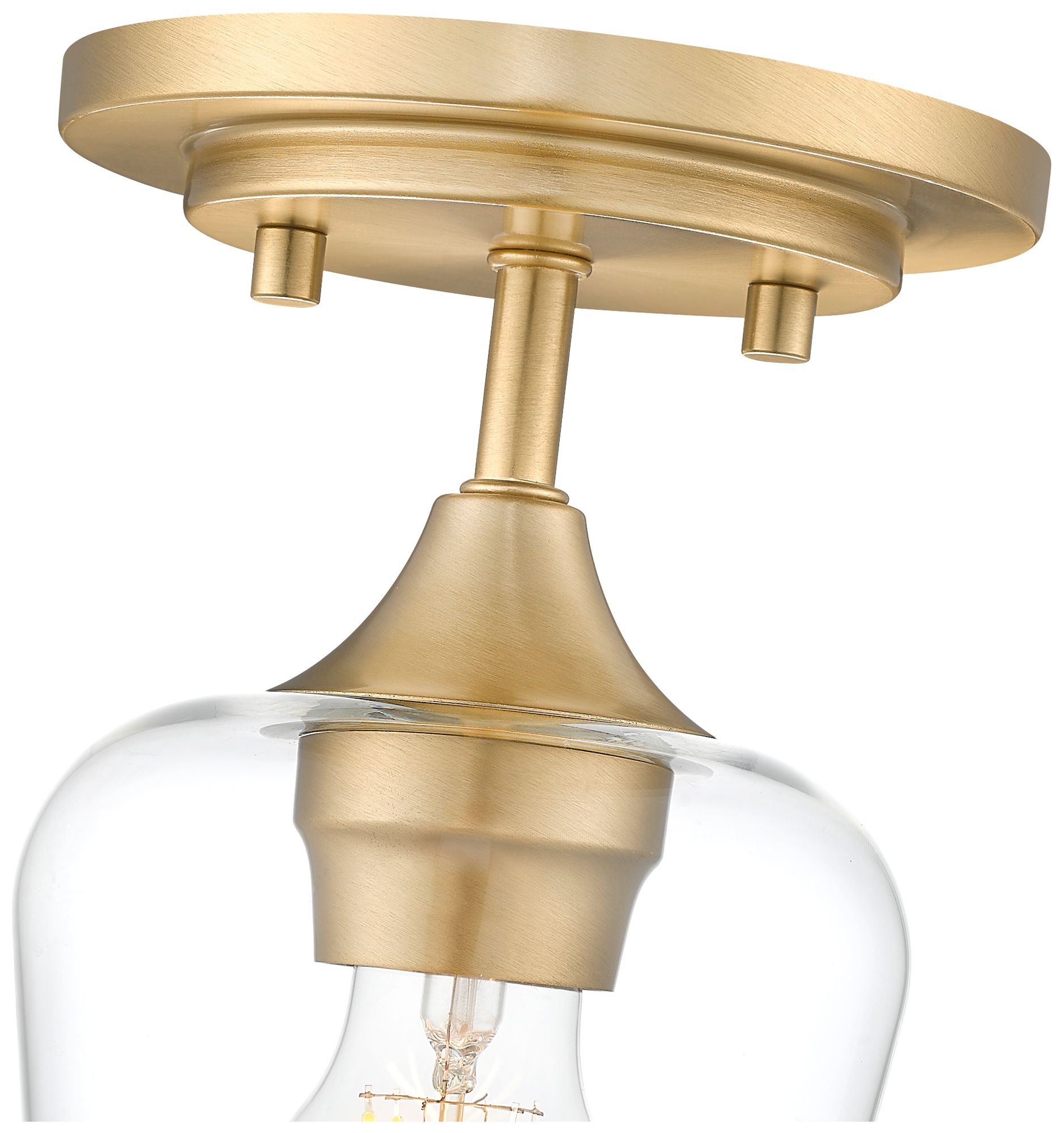 Image 6 Joliet by Z-Lite Burnished Brass 1 Light Flush Mount more views