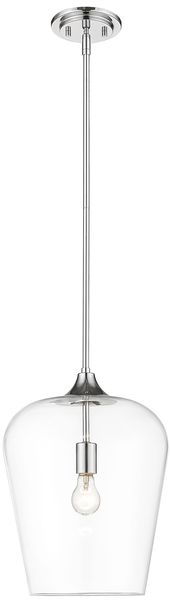 Joliet by Z-Lite Chrome 12 inch 1 Light Pendant