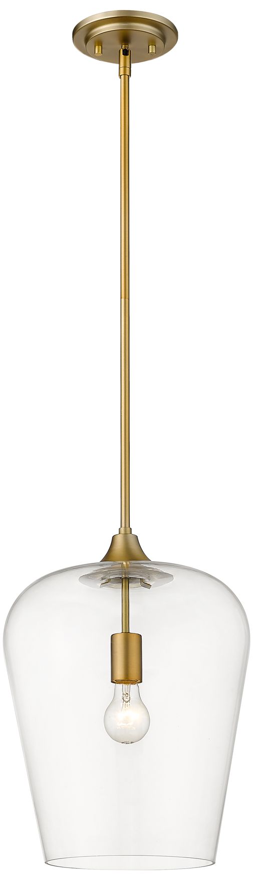 Joliet by Z-Lite Olde Brass 12 inch 1 Light Pendant