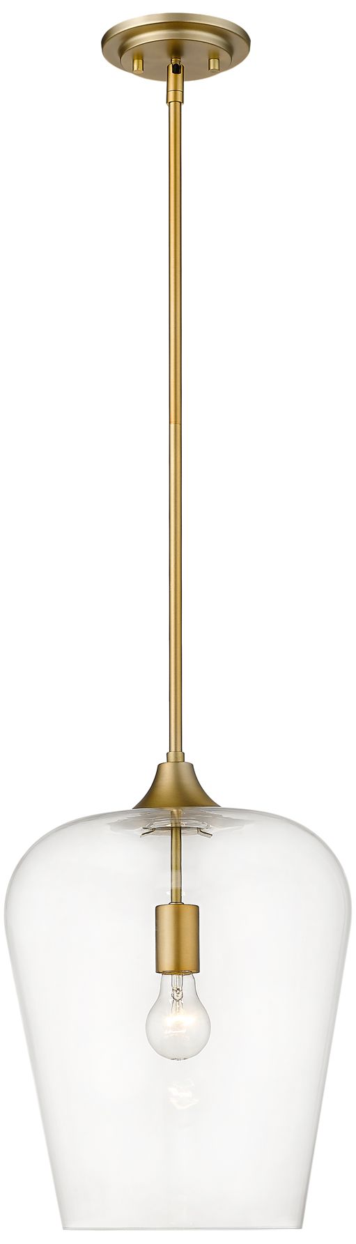 Image 4 Joliet by Z-Lite Olde Brass 12 inch 1 Light Pendant more views