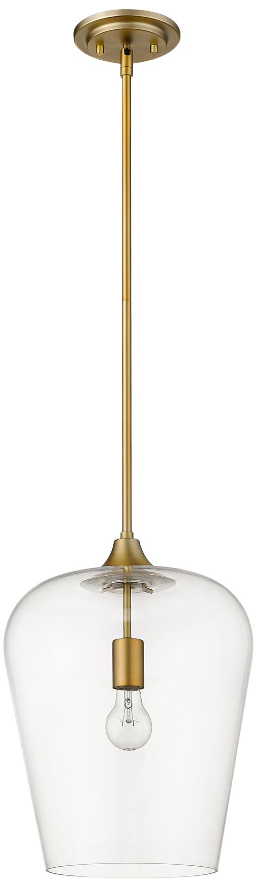 Image 7 Joliet by Z-Lite Olde Brass 12 inch 1 Light Pendant more views