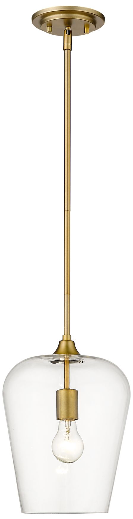 Image 4 Joliet by Z-Lite Olde Brass 9 inch 1 Light Pendant more views