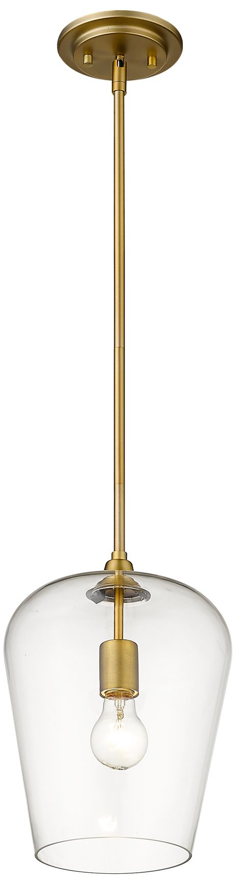 Image 5 Joliet by Z-Lite Olde Brass 9 inch 1 Light Pendant more views
