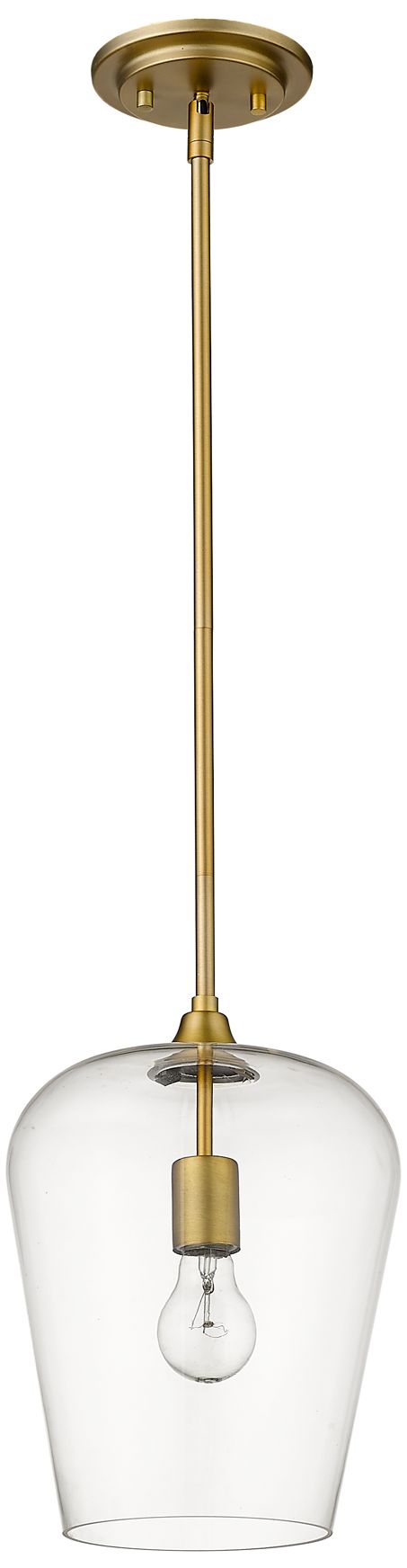Image 7 Joliet by Z-Lite Olde Brass 9 inch 1 Light Pendant more views
