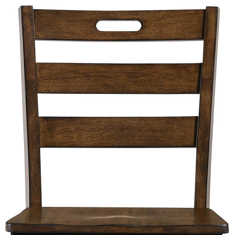 Image 3 Jolines 24" Live Edge Oak Wood Counter Stools Set of 2 more views