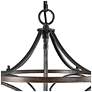 4_Jolla 13.4" Wide Antique Brushed Silver 4-Light Cylinder Chandelier more views