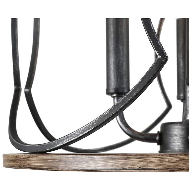 Image 5 Jolla 13.4" Wide Antique Brushed Silver 4-Light Cylinder Chandelier more views