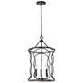 6_Jolla 13.4" Wide Antique Brushed Silver 4-Light Cylinder Chandelier more views