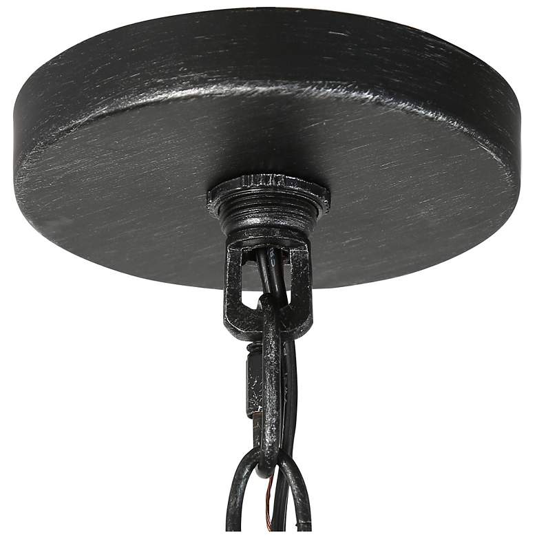 Image 2 Jolla 13.4" Widefaux Wood 4-Light Cylinder Chandelier more views