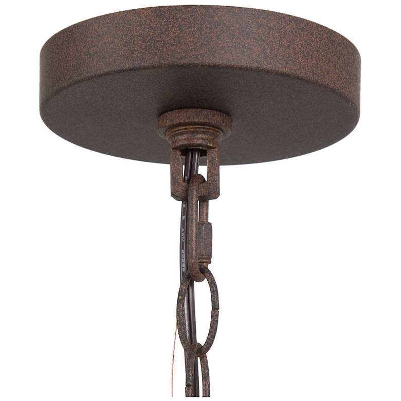 Image 3 Jolla 13.8" Wide Distressed Wood 3-Light Unique Chandelier more views