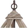 5_Jolla 13" Wide Rusty and Gray-Washed 4-Light Chandelier more views